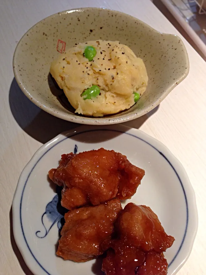 ポテトサラダと鶏唐揚げ|Potroさん