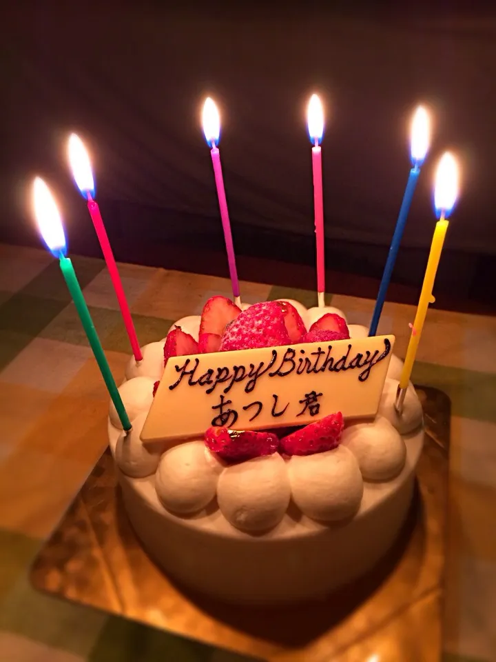 Snapdishの料理写真:旦那さんのお誕生日。日付変わっちゃったけど…|みきさん