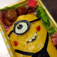 Snapdishの料理写真:キャラ弁 ミニオン|あさみさん