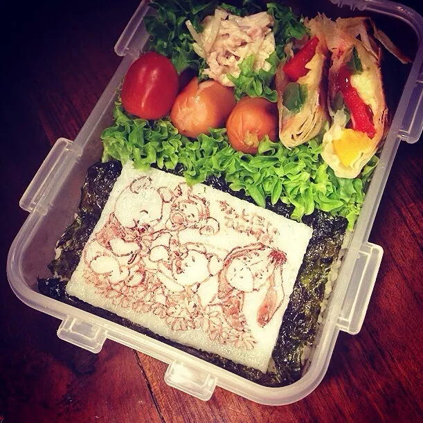 Baby Pooh and Friends♥️Spring roll lunch box.|Yuka Nakataさん