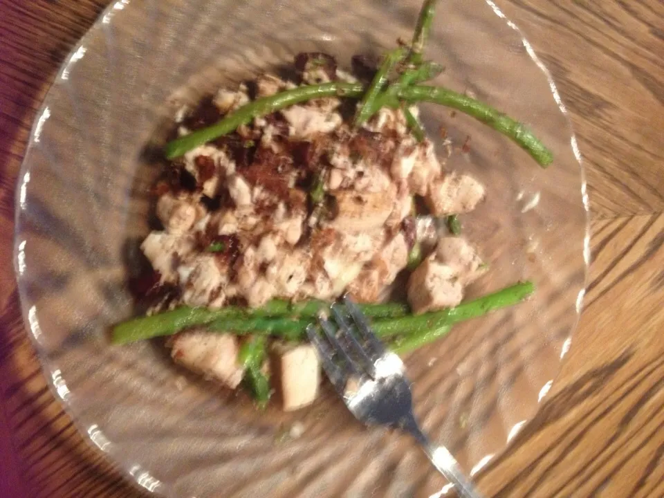 Tofu scramble with kalamata olives and asparagus|brandieさん