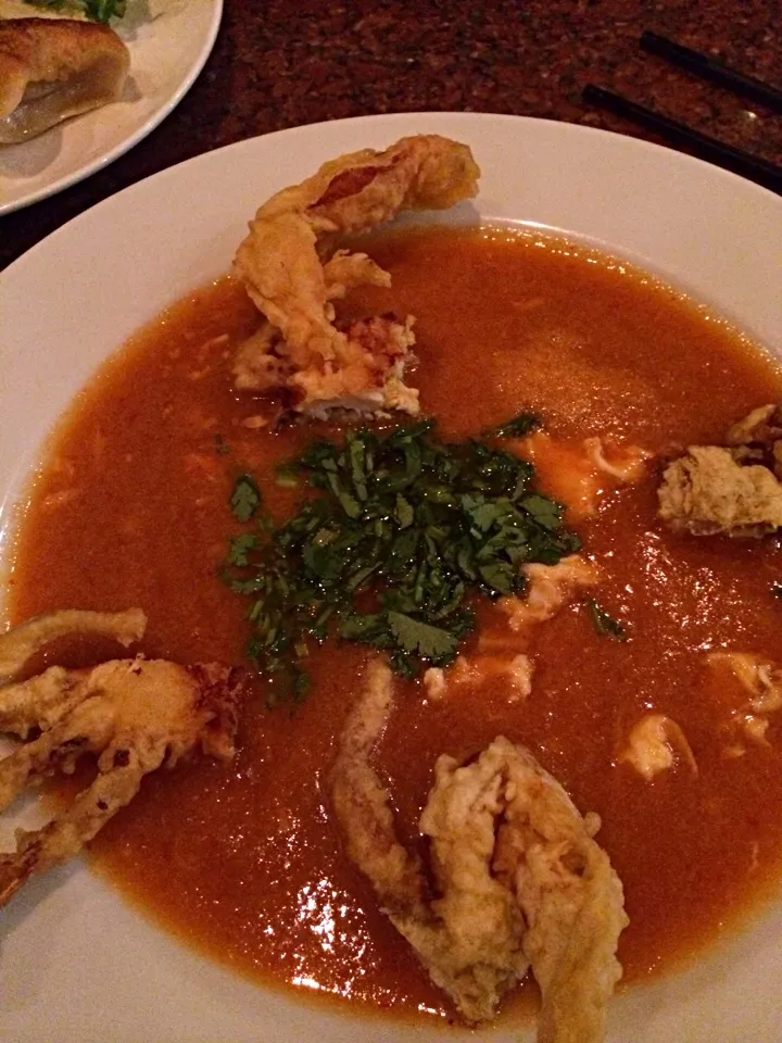 Snapdishの料理写真:Soft shell crab with sweet chili sauce.|amyさん