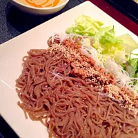 初めて食べました！担々つけ蕎麦！|永井康一さん