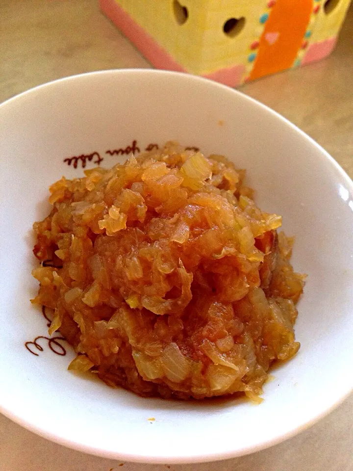 Snapdishの料理写真:aimipastaさんの玉ねぎジャムを真似っこ♥︎ Onion jam.
It is a recipe of aimipasta|Misuzu(@misumisu0722 )さん