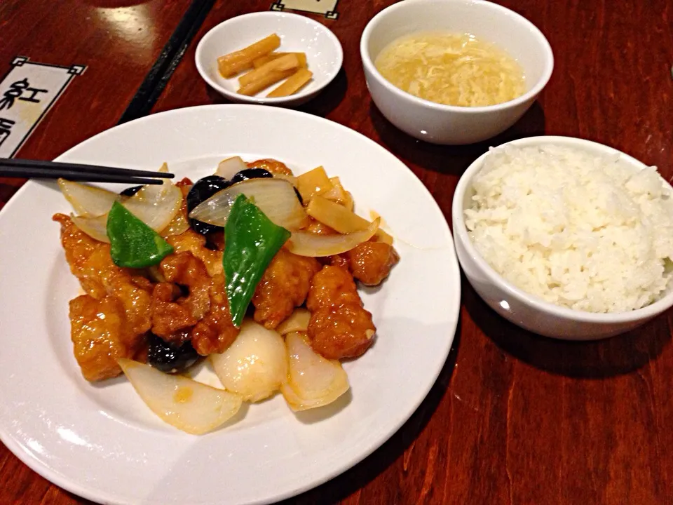 酢豚定食＼(^o^)／|すかラインさん