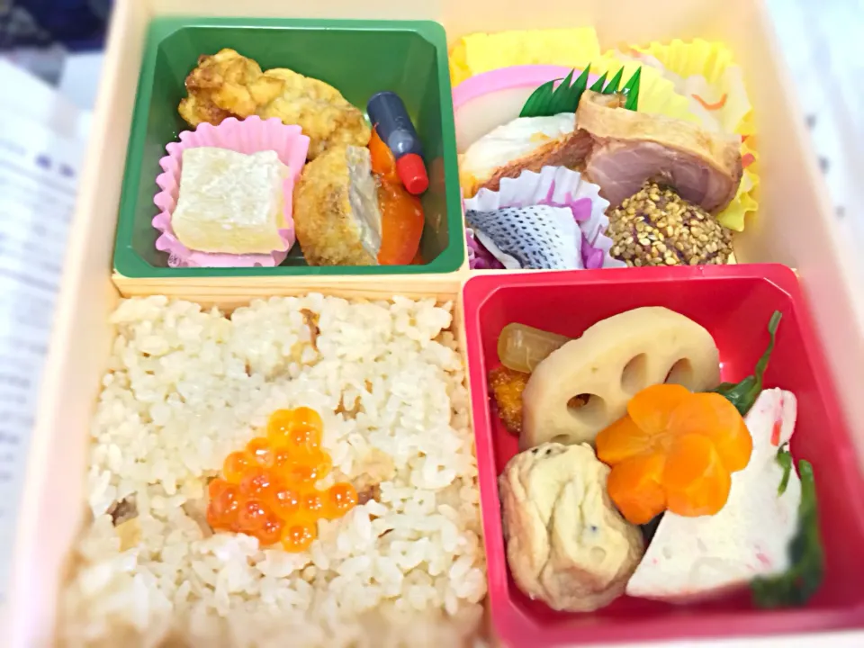 吹き寄せ弁当「冬の彩り」|なるさんさん