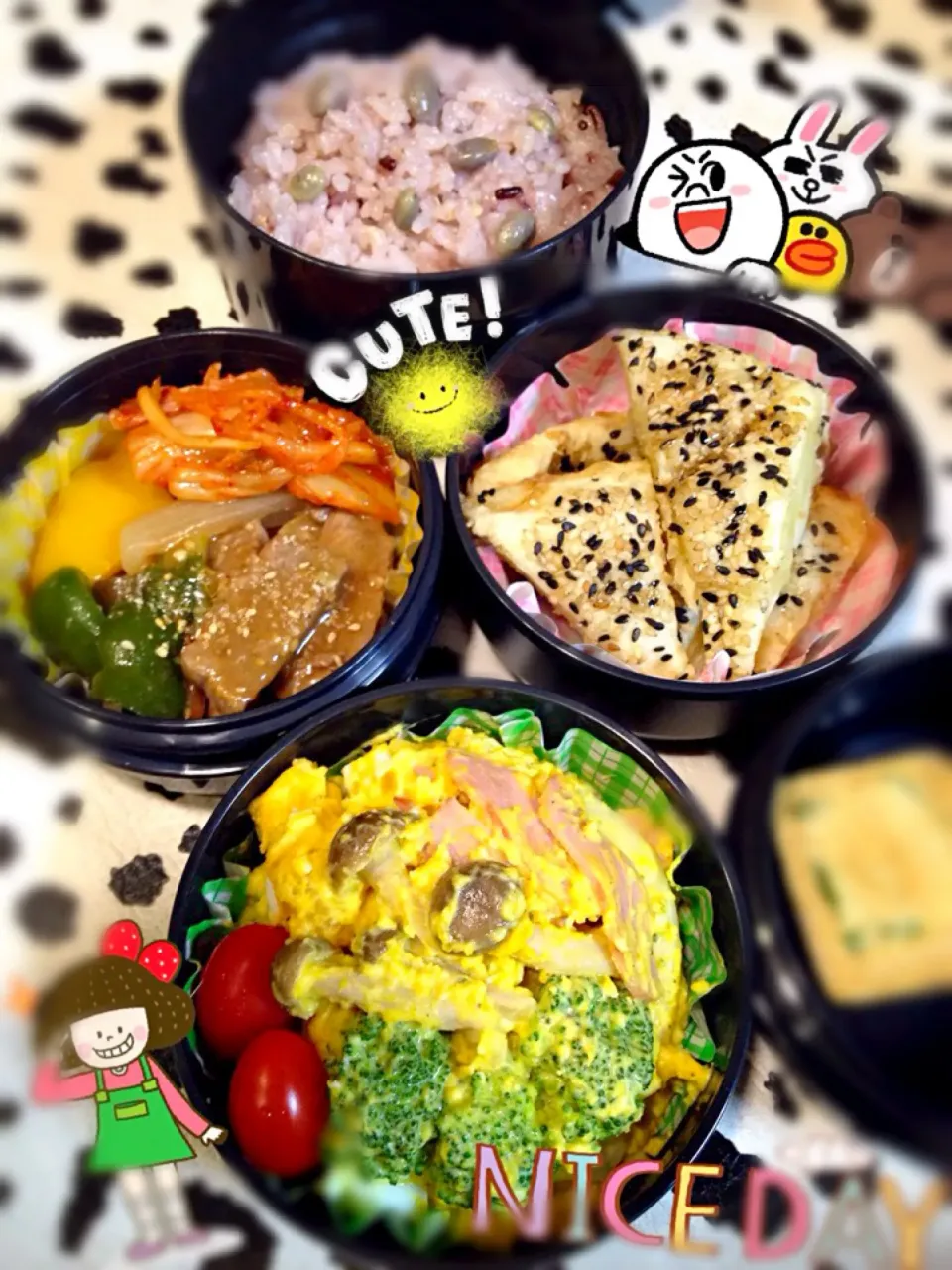 旦那のお弁当〜(￣▽￣)♡|근영🍒コッペちゃんさん