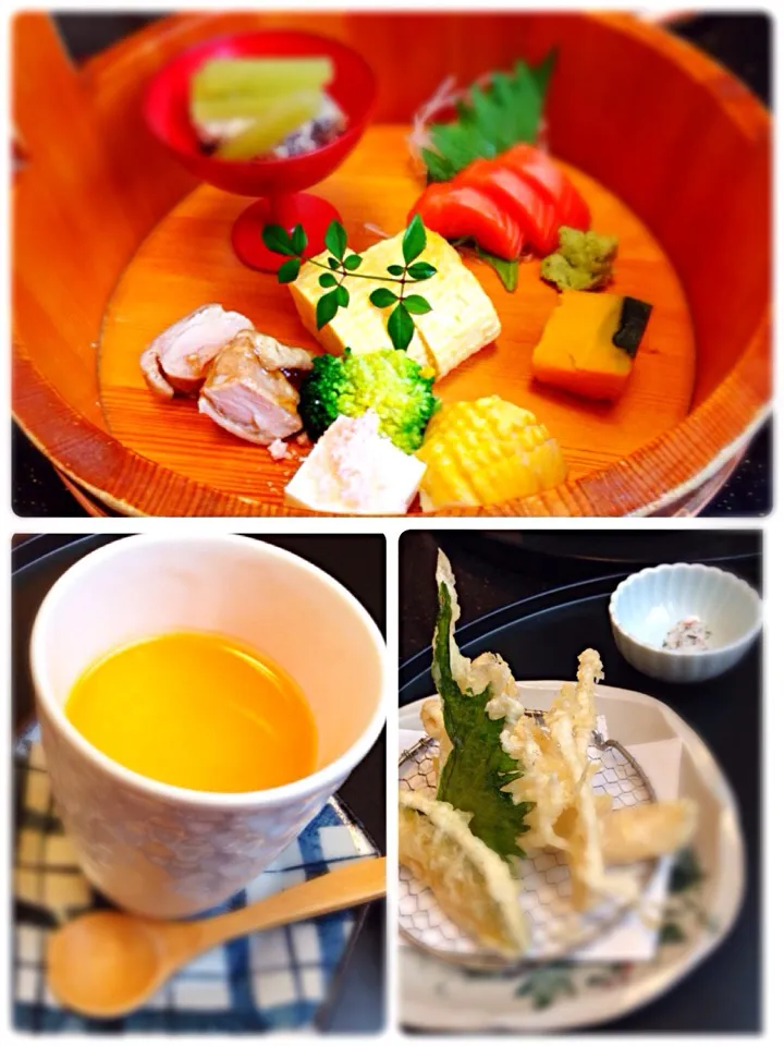 Snapdishの料理写真:手桶御膳( •ॢ◡-ॢ)-♡|愛華さん