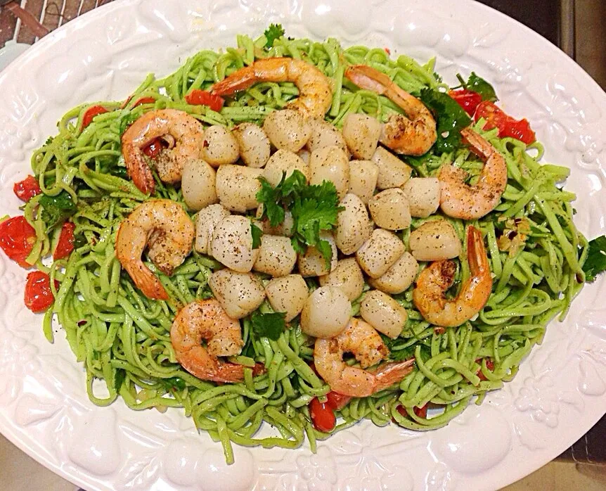 Shrimp & scallop scampi|tam hoさん