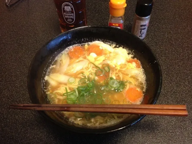 ラ王の袋麺、醤油味！꒰ •ॢ  ̫ -ॢ๑꒱✩✨|サソリさん