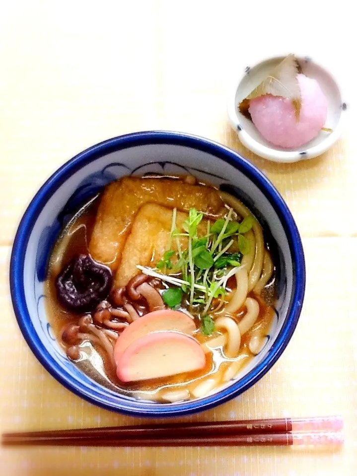 きつねうどん～(ฅ'ω'ฅ)♪|さとう かおりさん