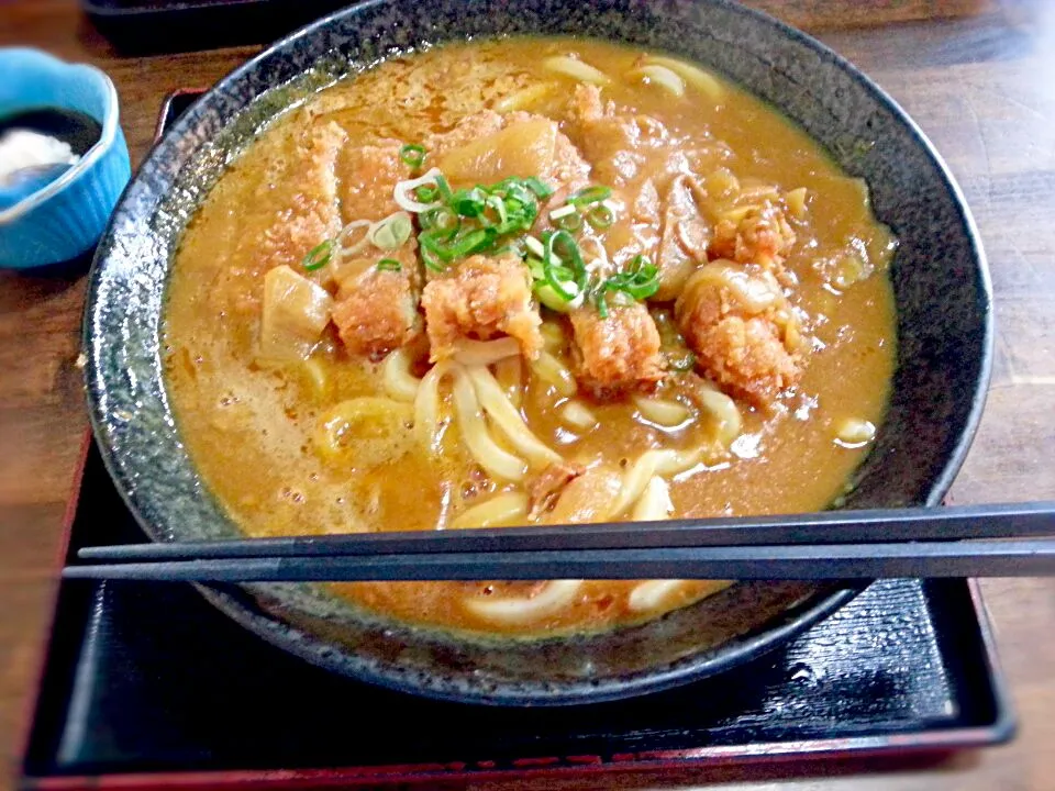 いってつ庵のカツカレーうどん♡♡♡|かなぺいさん