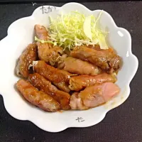 Snapdishの料理写真:舞茸とチーズ入りの生ハム巻き包み|なかむら えみこさん