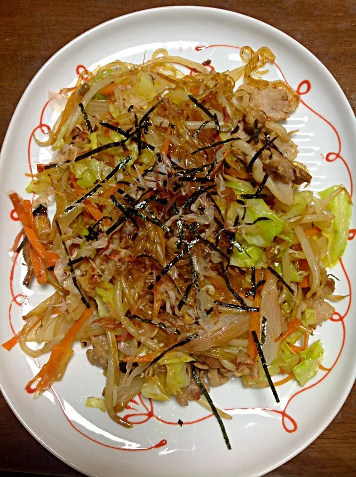 Sotanghon gisado(焼き春雨) it's dinner time😃🍴|Miki Jorierose Obispoさん