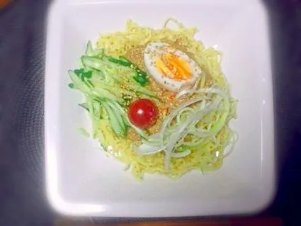 Snapdishの料理写真:汁なし冷し坦々麺風。|Asuka  Yamadaさん