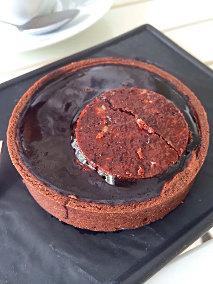 Dark chocolate tart|12Dragonさん