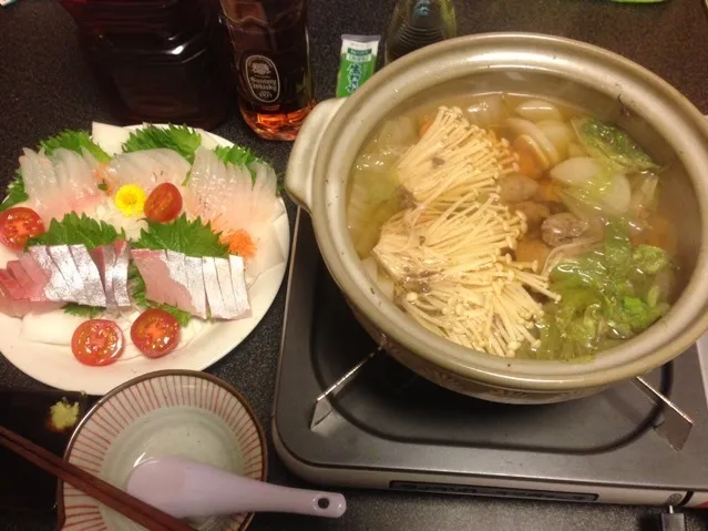 鶏肝煮、的鯛とカンパチのお刺身！꒰✩'ω`ૢ✩꒱✨|サソリさん