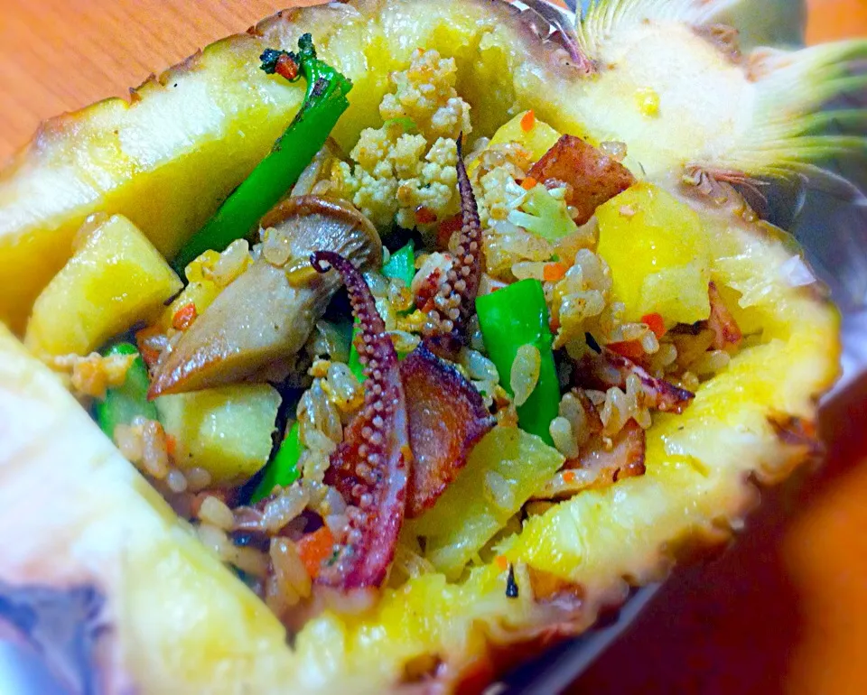 Pineapple fried rice.|Masakiさん