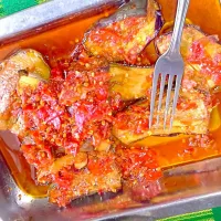 Snapdishの料理写真:fried eggplant with sambal sauce|IreneAlexandriさん