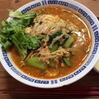 Snapdishの料理写真:辛ラーメンをアレンジ|Mamiko Nags Shimsさん