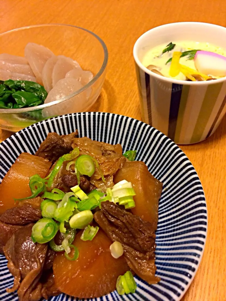 牛すじ煮など今日の晩御飯|miyusunさん