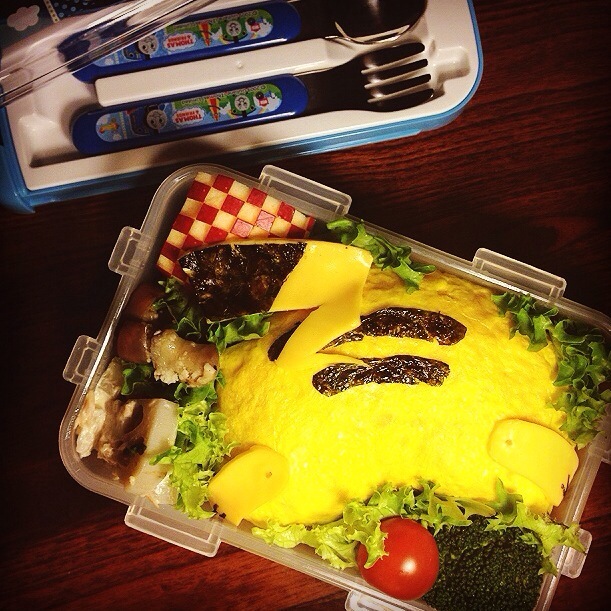 Pikachu S Cute Buttocks Omelette With Rice Bentoピカチュウのおしりオムライス弁当 Yuka Nakata Snapdish スナップディッシュ Id Grfd9a