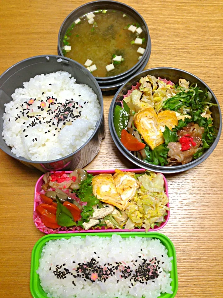 Snapdishの料理写真:２月１０日２人弁当|川上千尋さん