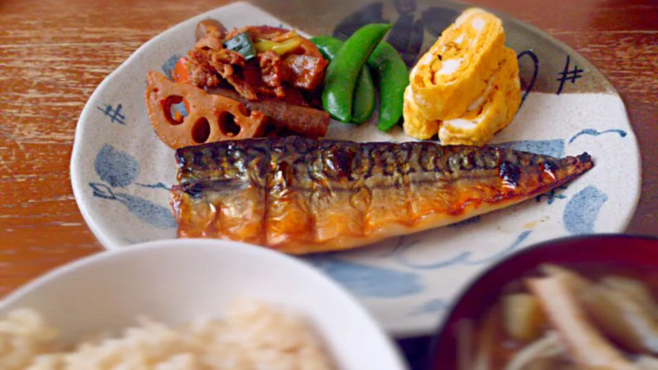 焼き魚定食【鯖】|プチテンよすさん