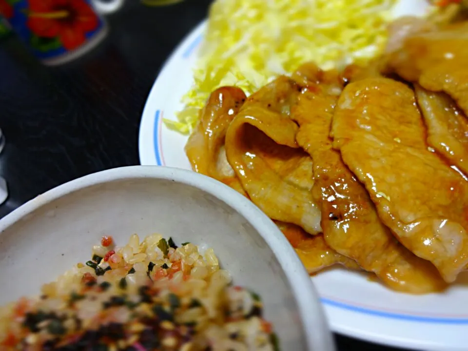 しょうが焼き定食もどき|_Namiさん