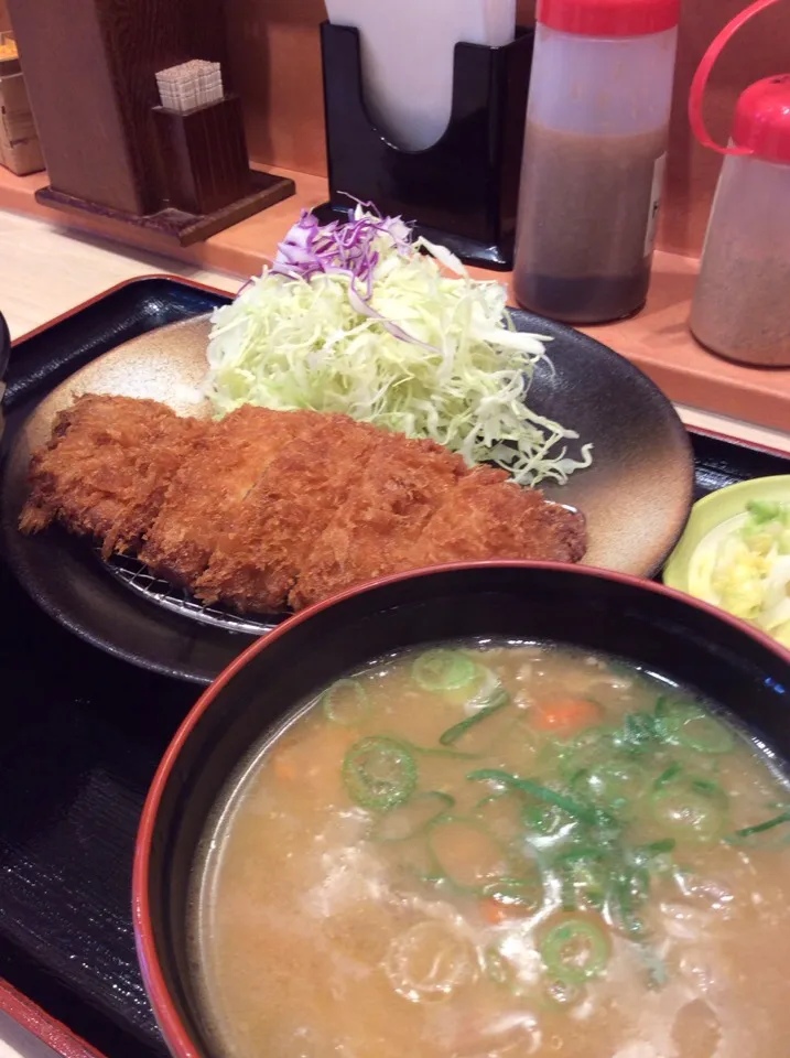 ロースかつ定食 豚汁セットライス大盛り|Hajime Sakaiさん