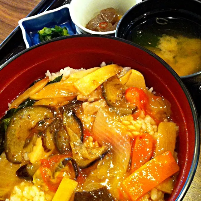 野菜あんかけ丼|ひとし。さん