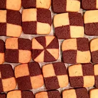 Snapdishの料理写真:French sable checkerboard cookies|Bennie Sagittariusさん