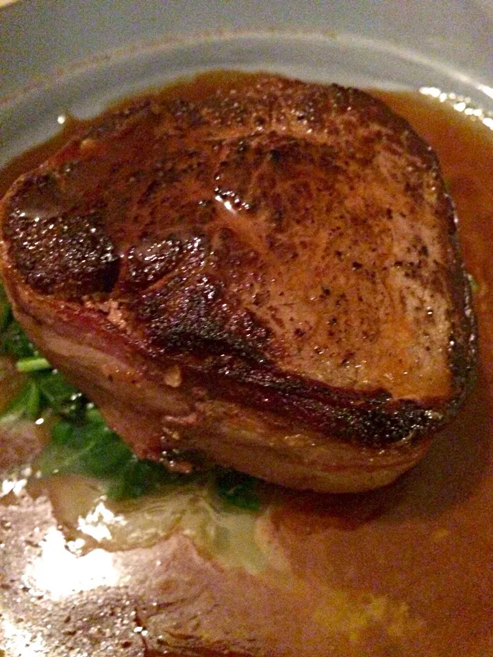 Snapdishの料理写真:Bacon wrapped filet with spinach|幸司さん