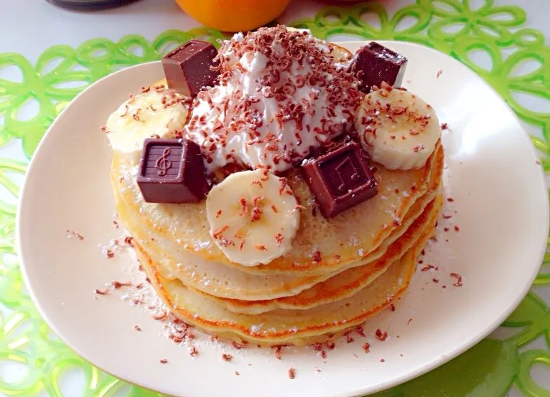 Snapdishの料理写真:ChocoBanana Pancake|C_Lynneさん