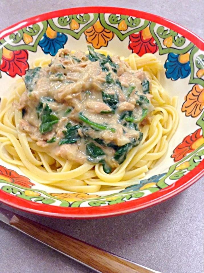 Tuna and spinach cream pasta|Haruka Sataさん