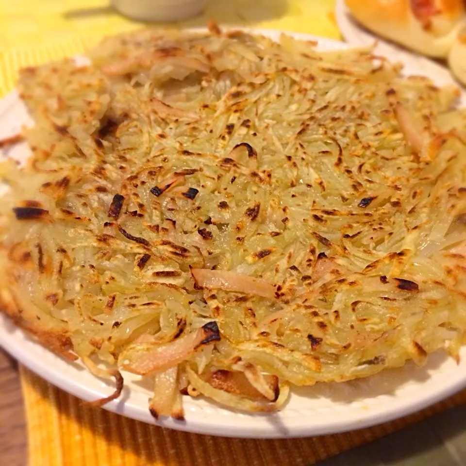 Hash brown with shredded ham|Junya Tanakaさん