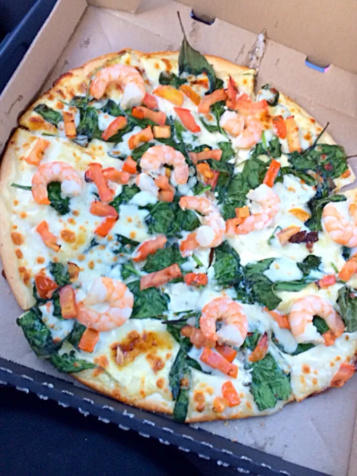 Garlic Prawn Gluten free pizza!|Jasmine Taylorさん