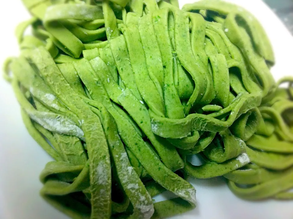 Spinach fresh Fettuccine|Masakiさん