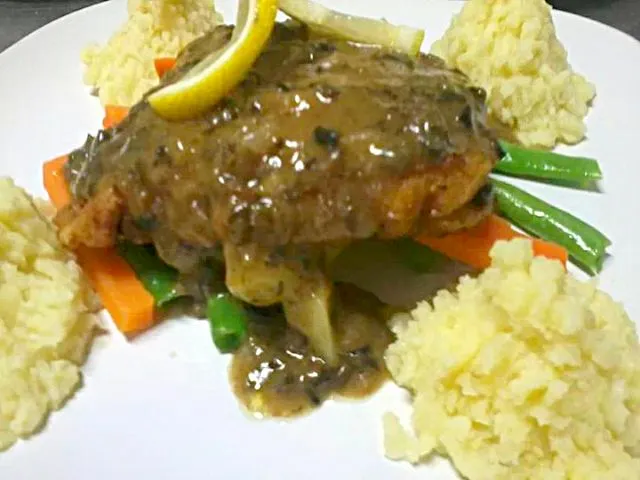 Pinoy Food: Dori in brown butter Sauce with mash potato & butter vegetables|Dan Alfred Garcia Madriagaさん