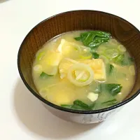 ほうれん草とのお味噌汁|板敷美穂さん