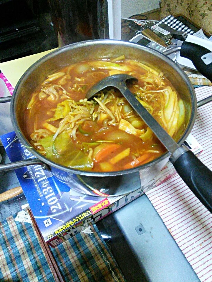 トマトカレー鍋|いもこさん