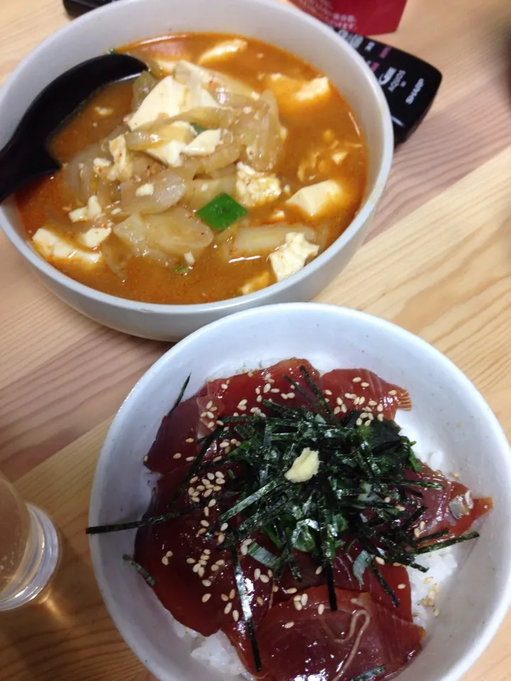 2/10スンドゥブ＆カツオ漬け丼|pepeさん