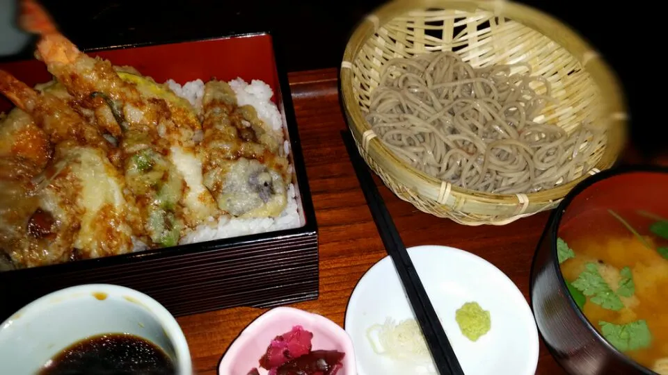 tendon with soba|Hirogiginさん