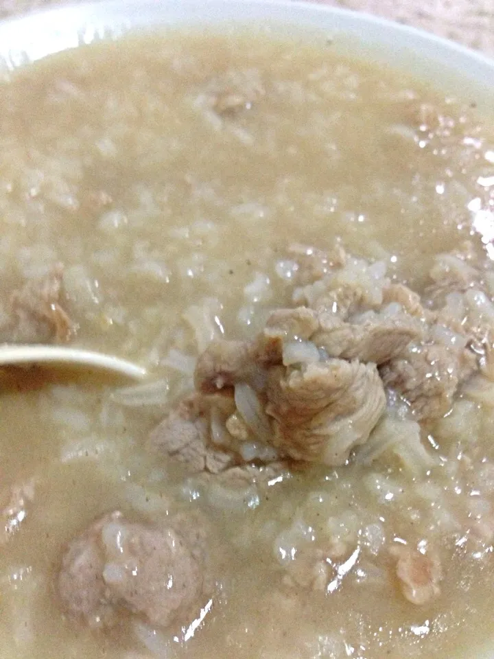 Snapdishの料理写真:homemade pork porridge|hweeyhさん