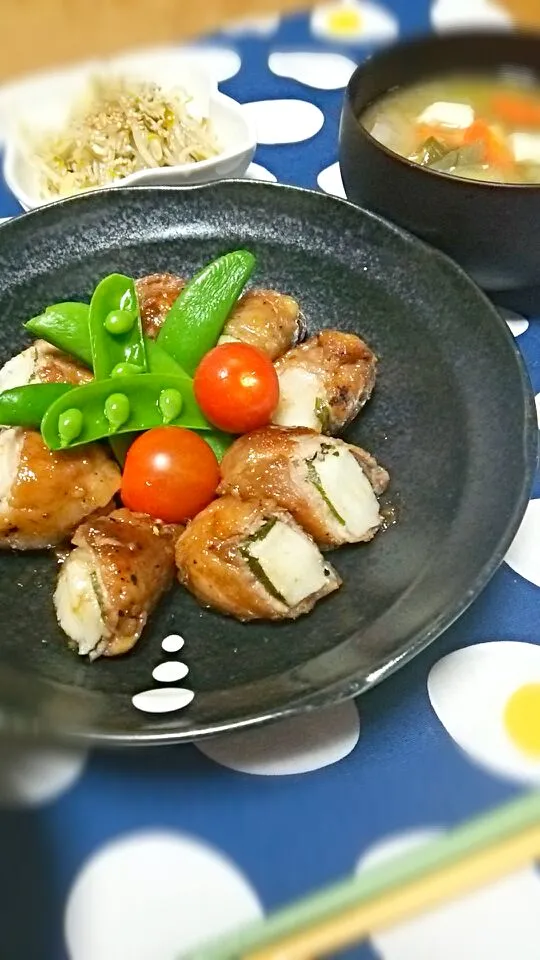 お餅の大葉肉巻き♪|さえこさん