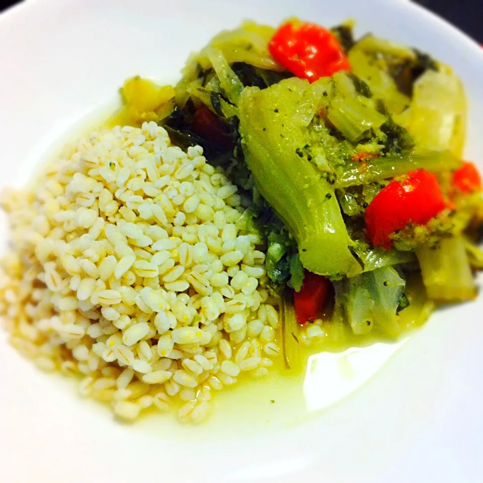 Barley & chicory, fennel, broccoli, tomato|Stefan Labuschagneさん