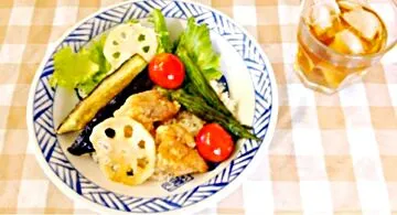 唐揚げと野菜の柚子胡椒ポン酢丼|M♡mamaさん