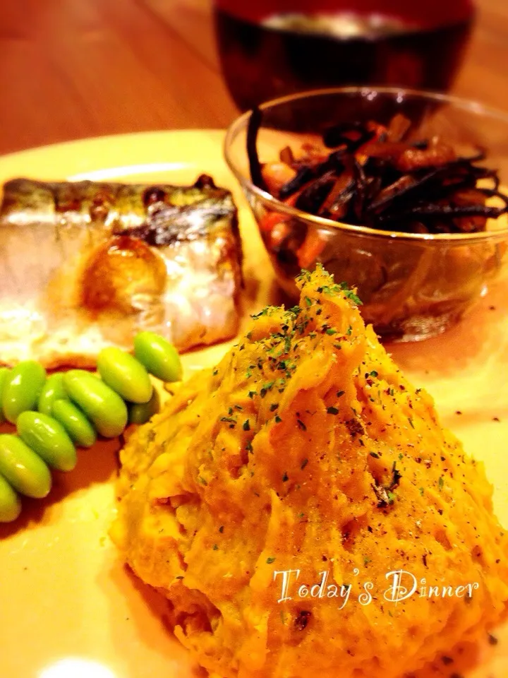 プーティさんの料理 カボチャと玉ねぎ・ツナのホットサラダ♪|あっちゃんさん