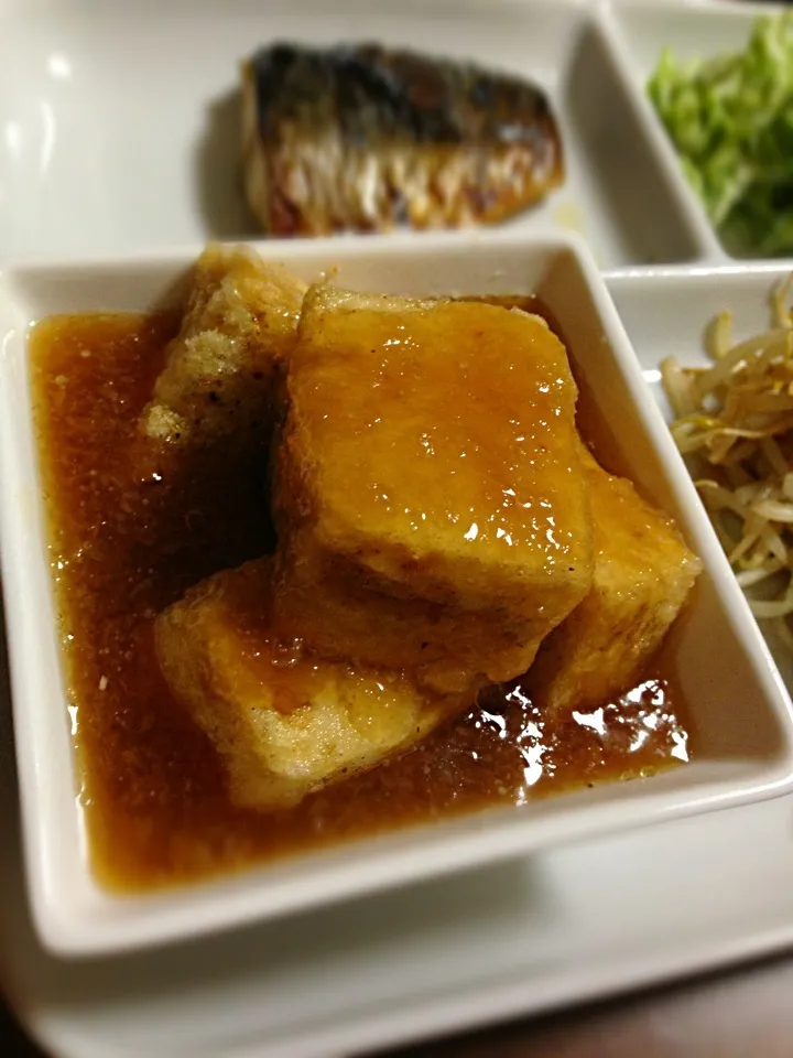 おろしあんかけの揚げ出し豆腐|あすかさん