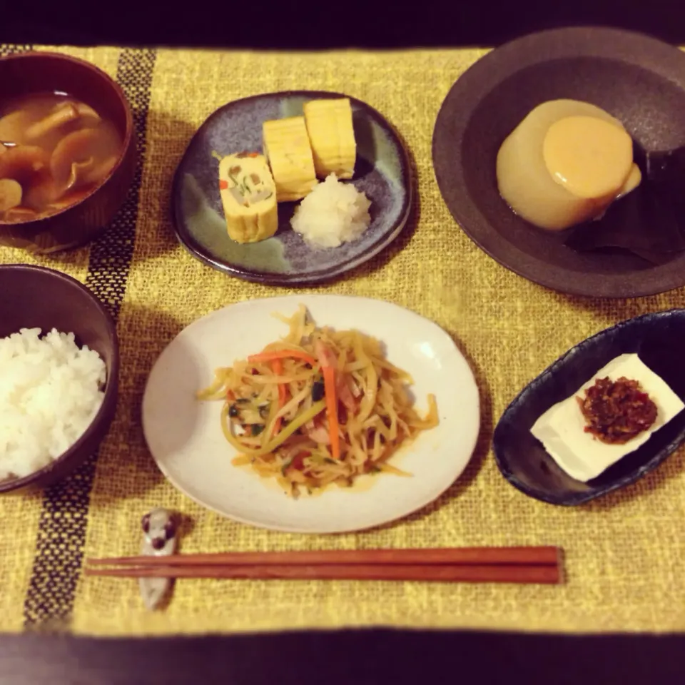 Snapdishの料理写真:昨日の夜ご飯  2014.2.12|あいこ ⁎ˇ◡ˇ⁎さん